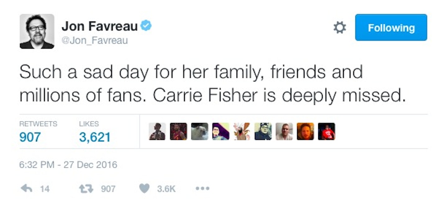 Tributes to Carrie Fisher