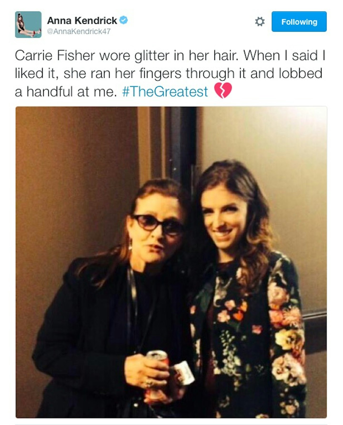 Tributes to Carrie Fisher