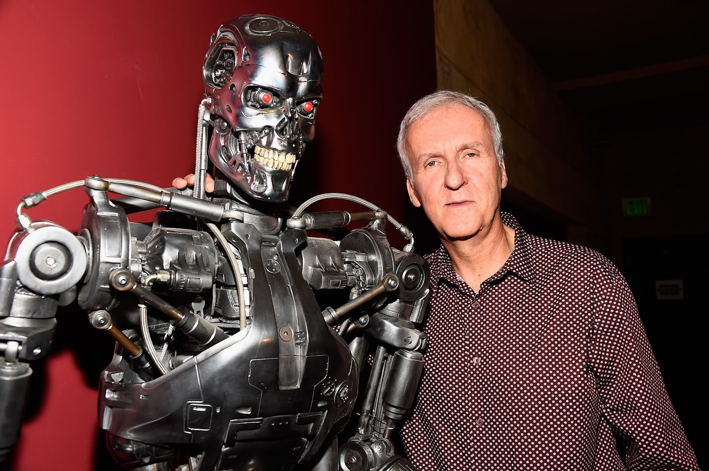 James Cameron and friend