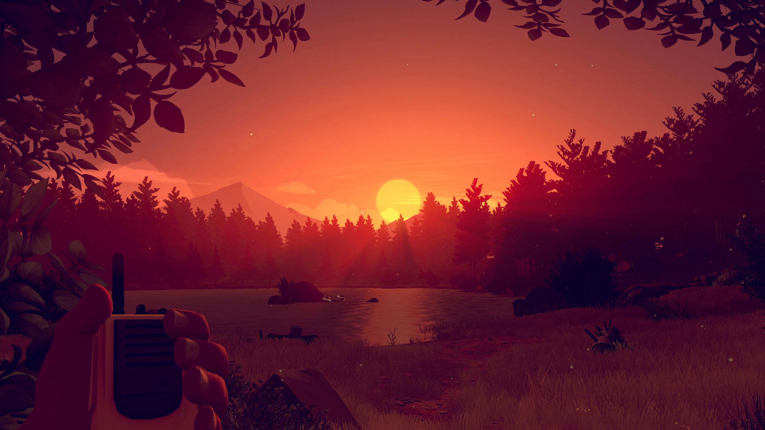 Firewatch, colorful, game, mountains, sunsets, HD wallpaper | Peakpx