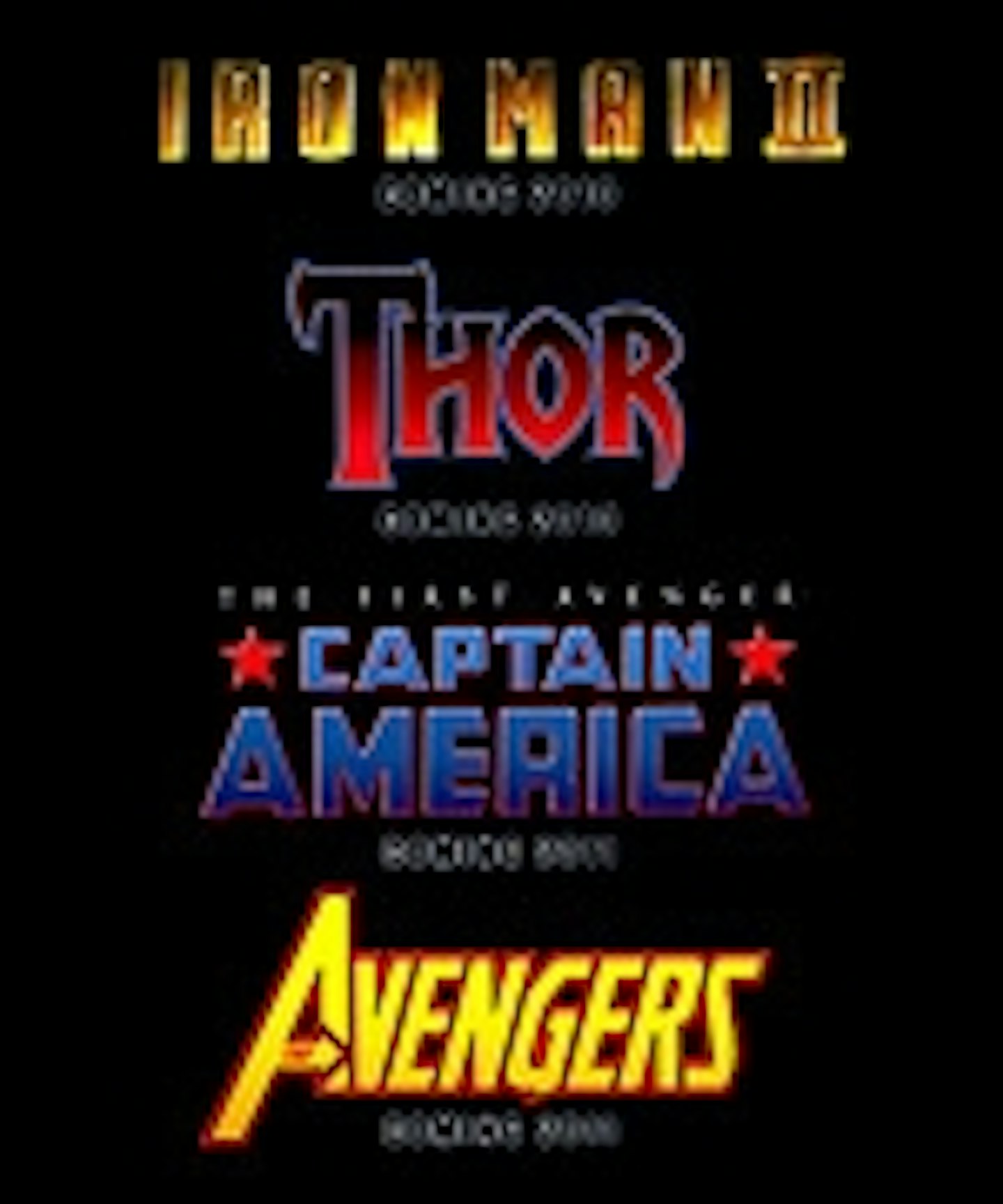Logos For Marvel's Upcoming Movies