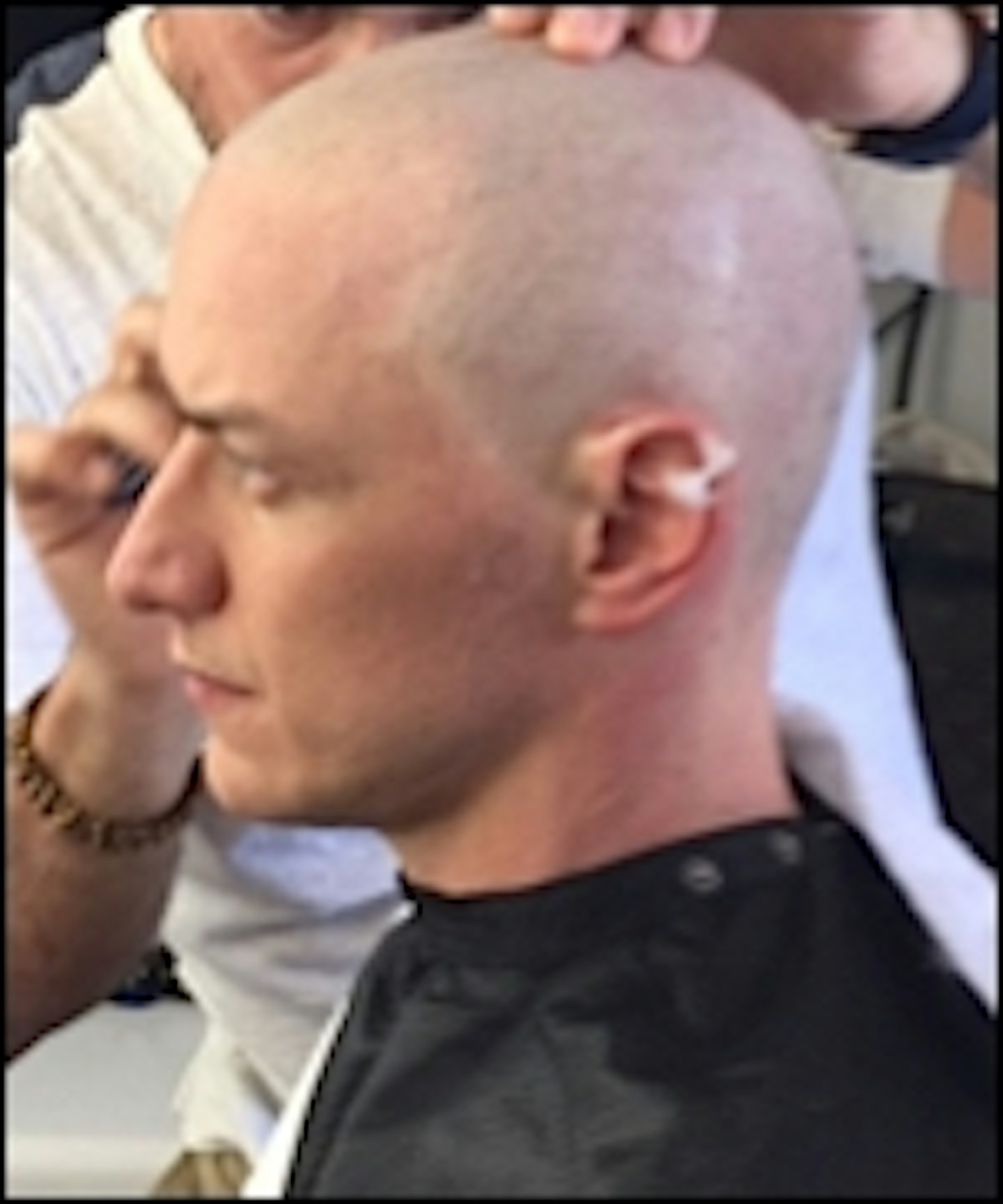 First Look At Bald James McAvoy As Professor X