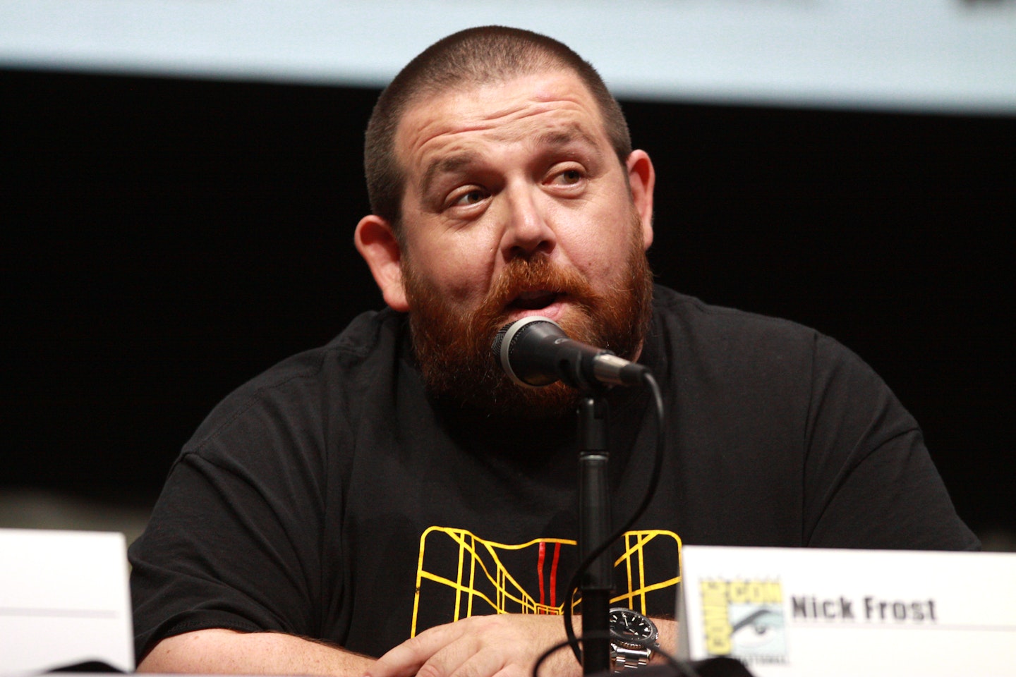 Nick Frost Off On A Business Trip
