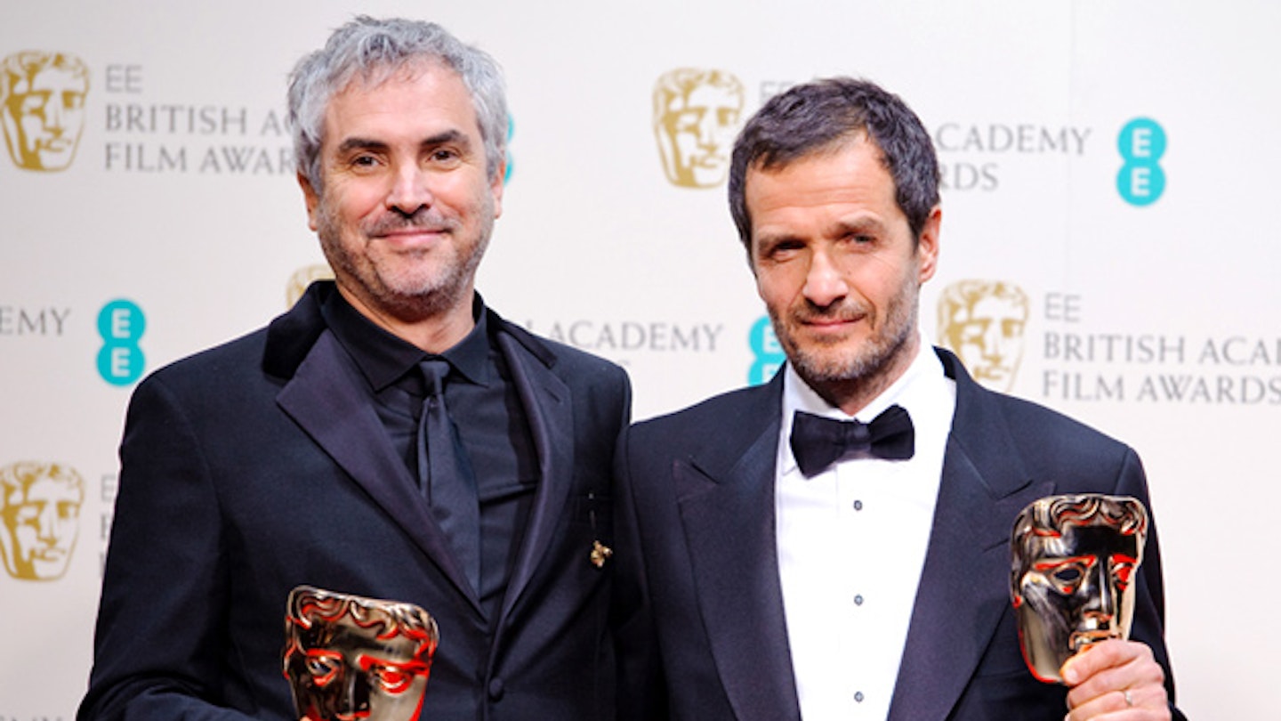 Alfonso Cuaron and David Heyman, BAFTA winners for Gravity