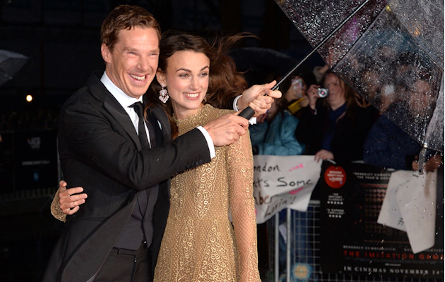 Benedict Cumberbatch and Keira Knightley at the London Film Festival Imitation Game Opening Gala