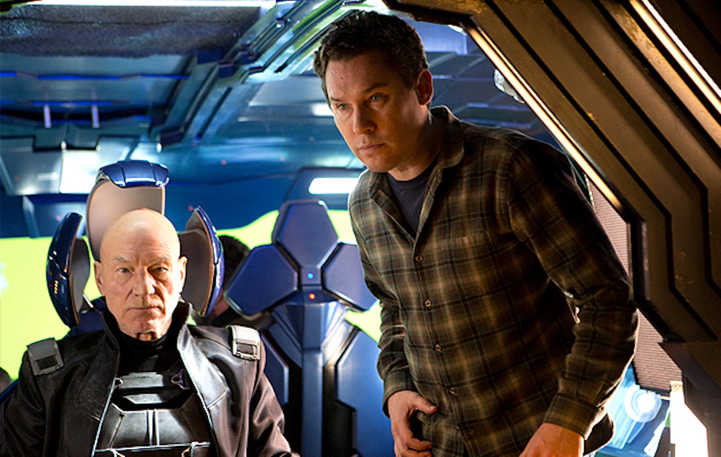 Bryan Singer on set of X-Men: Days Of Future Past