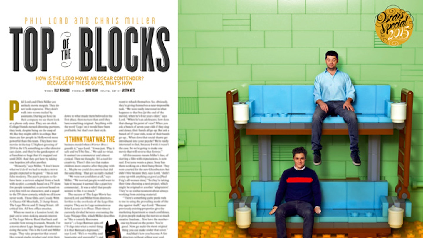 Empire magazine February issue - Chris Miller and Phil Lord feature