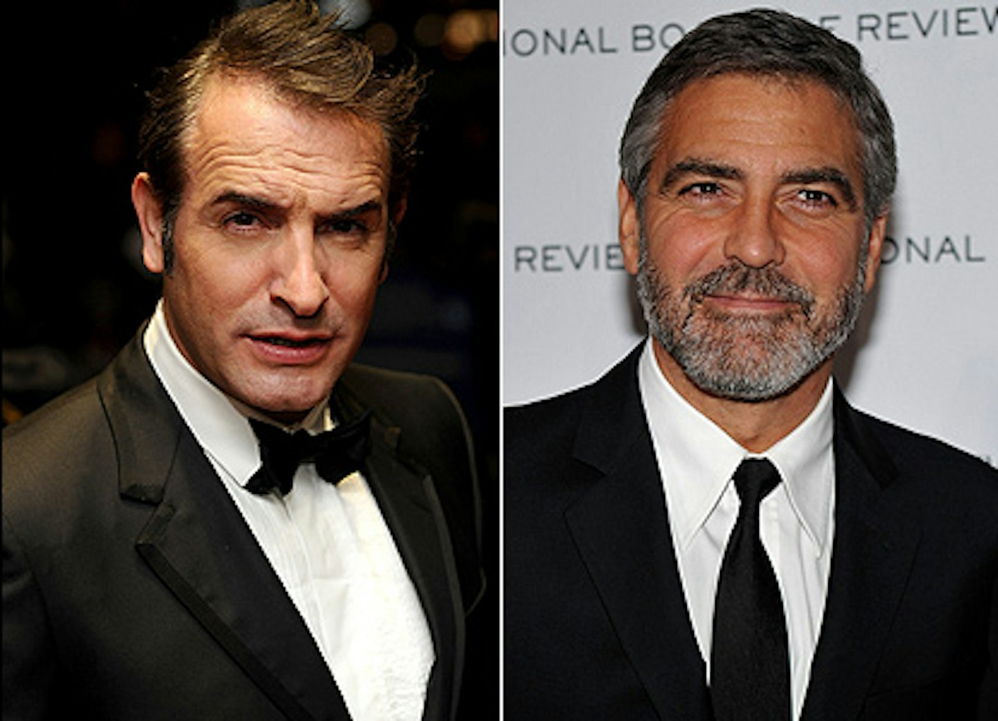 Jean Dujardin and George Clooney