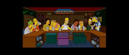 the last supper simpsons