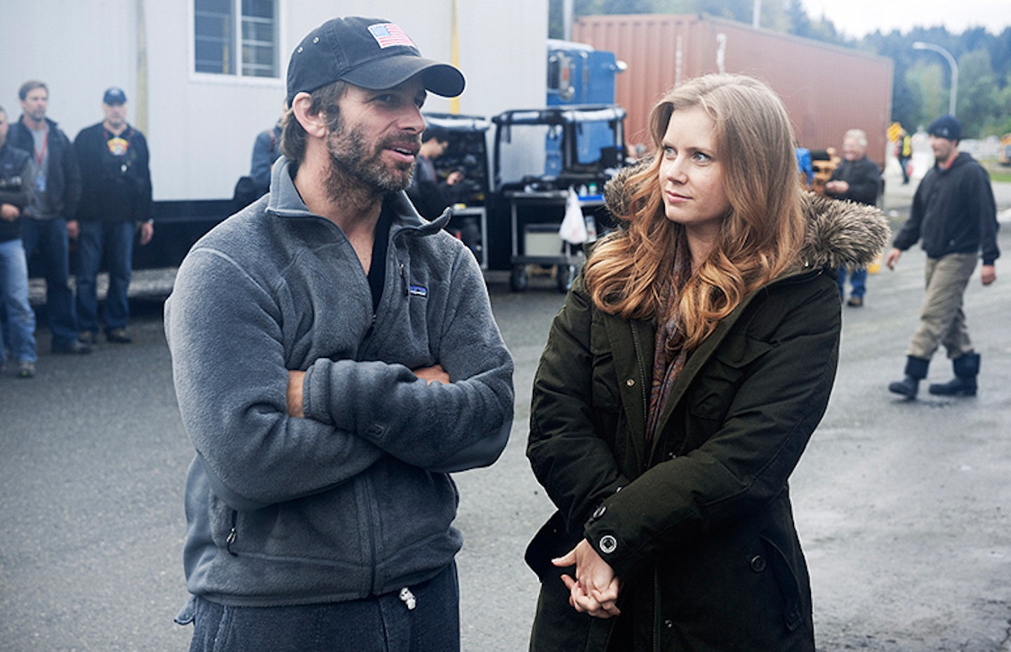 Zack Snyder and Amy Adams