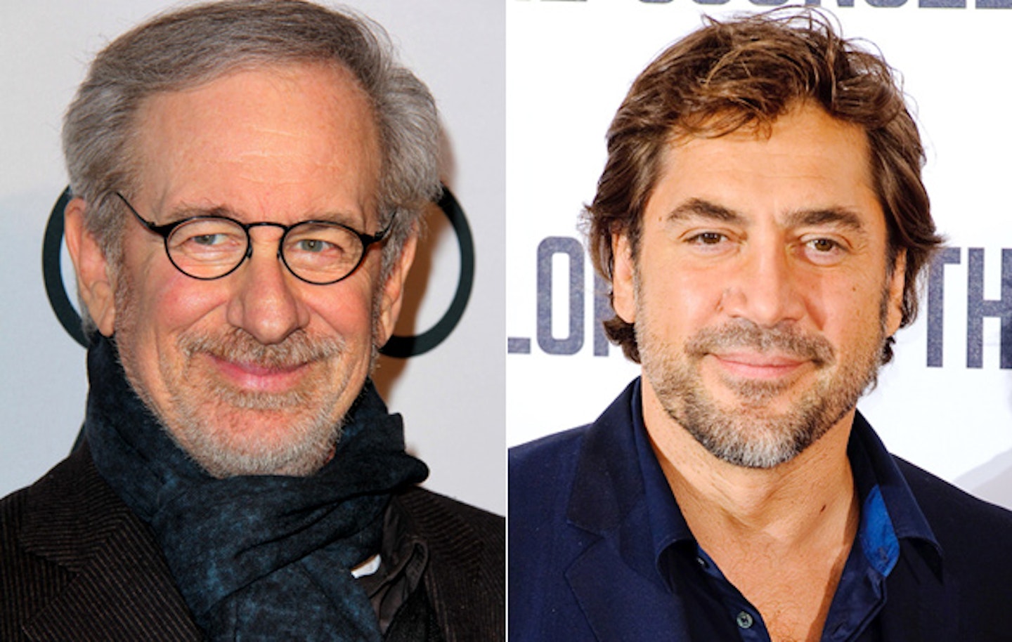 Steven Spielberg and Javier Bardem