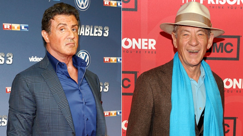 Sylvester Stallone & Ian McKellen Are Animal Crackers | Movies | Empire Sylvester Stallone & Ian McKellen Are Animal Crackers | Movies | Empire