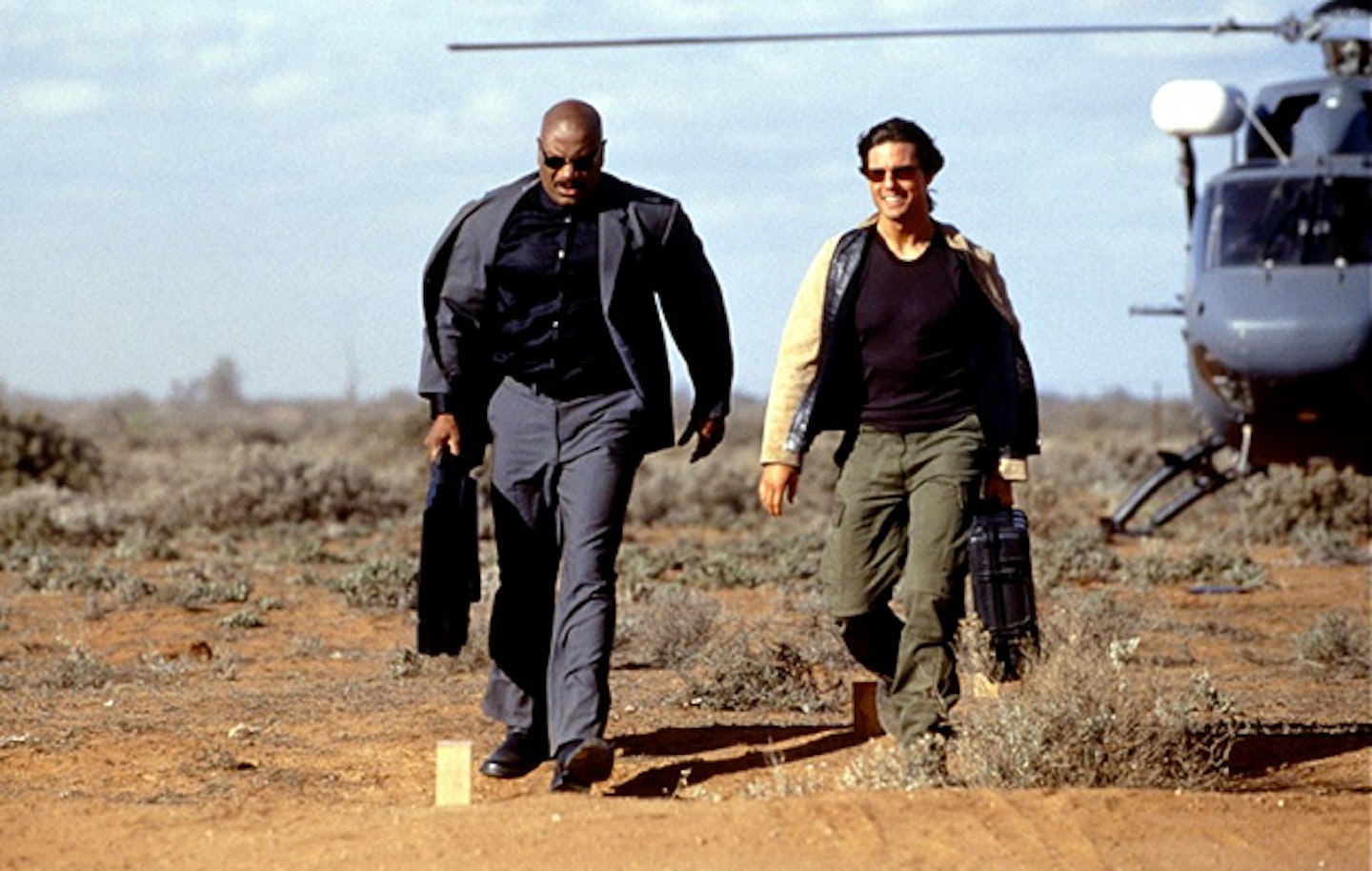 Ving Rhames and Tom Cruise in Mission: Impossible II