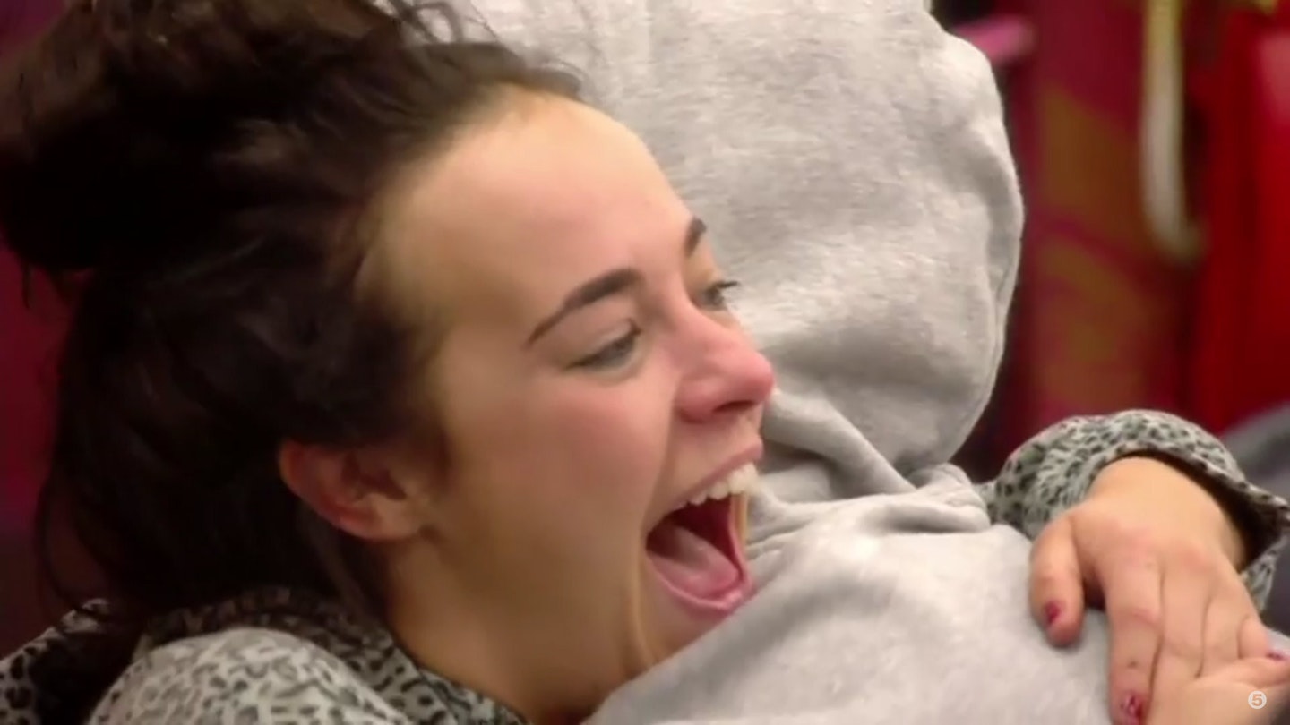 cbb-stephanie-davis-cries-on-phone-to-dad