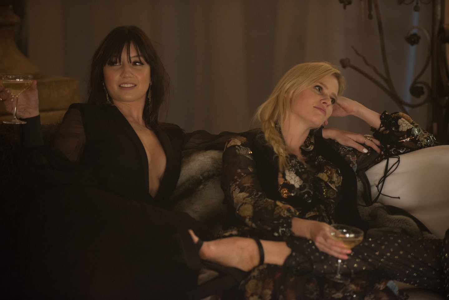 ab fab movie, daisy lowe, lara stone