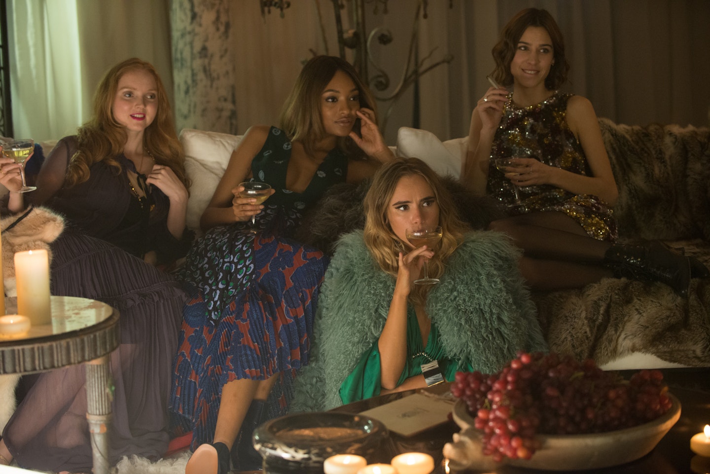 ab fab movie, jourdan dunn, alexa chung, suki waterhouse, lily cole