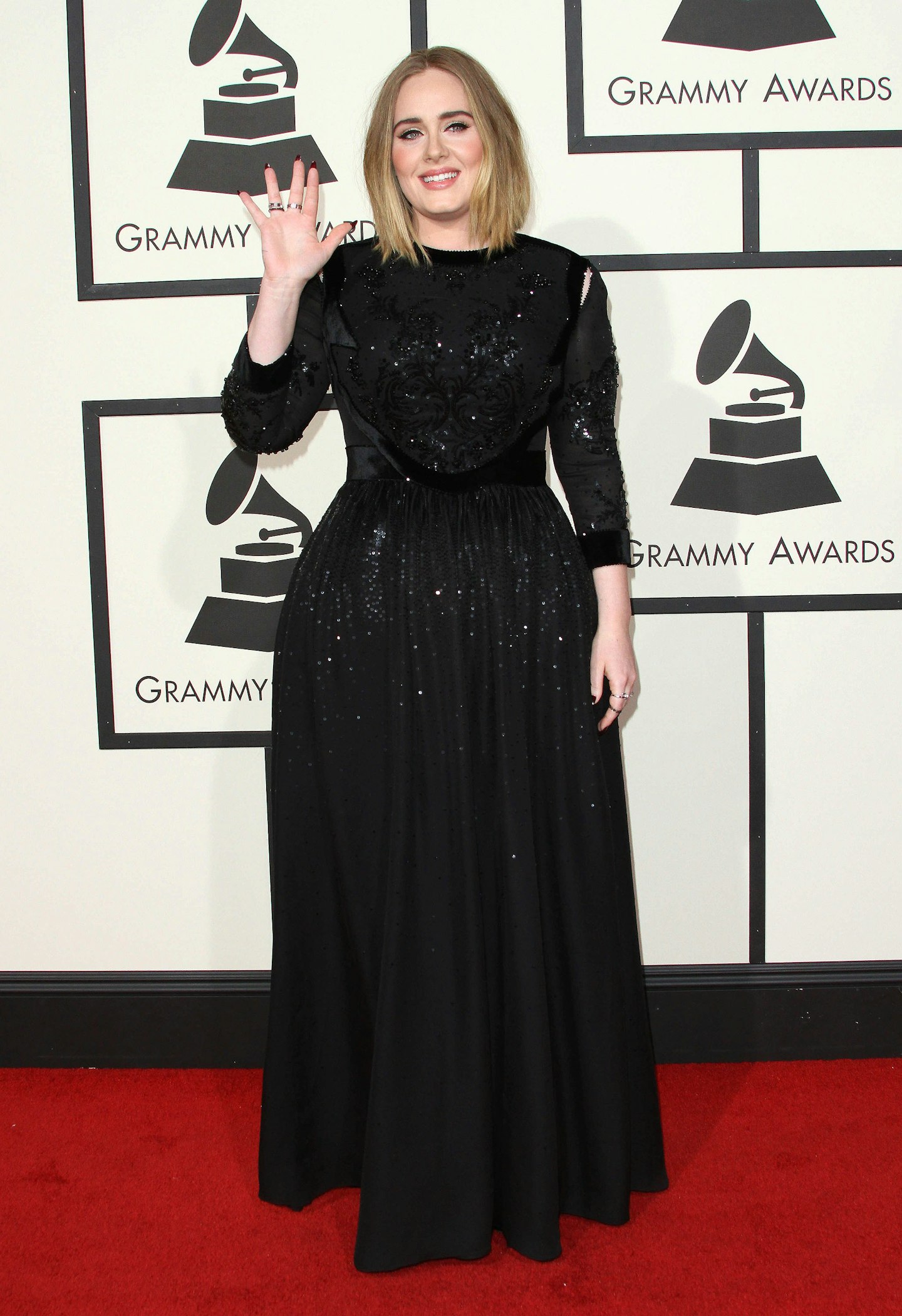 adele grammys red carpet