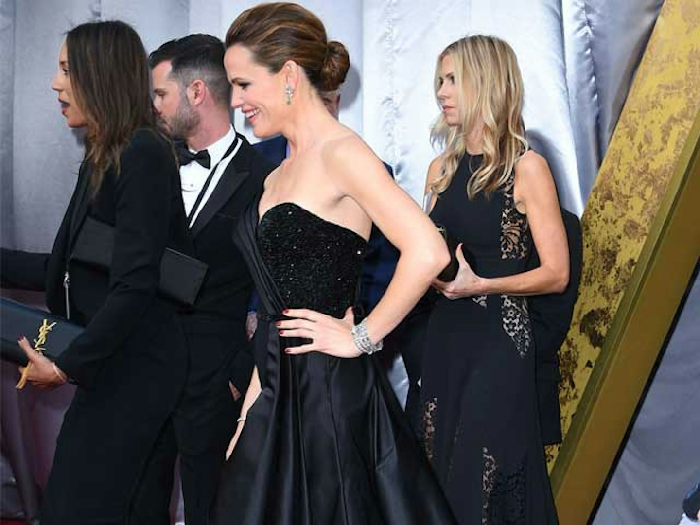 Jennifer Garner Oscars Dress Jimmy Fallon