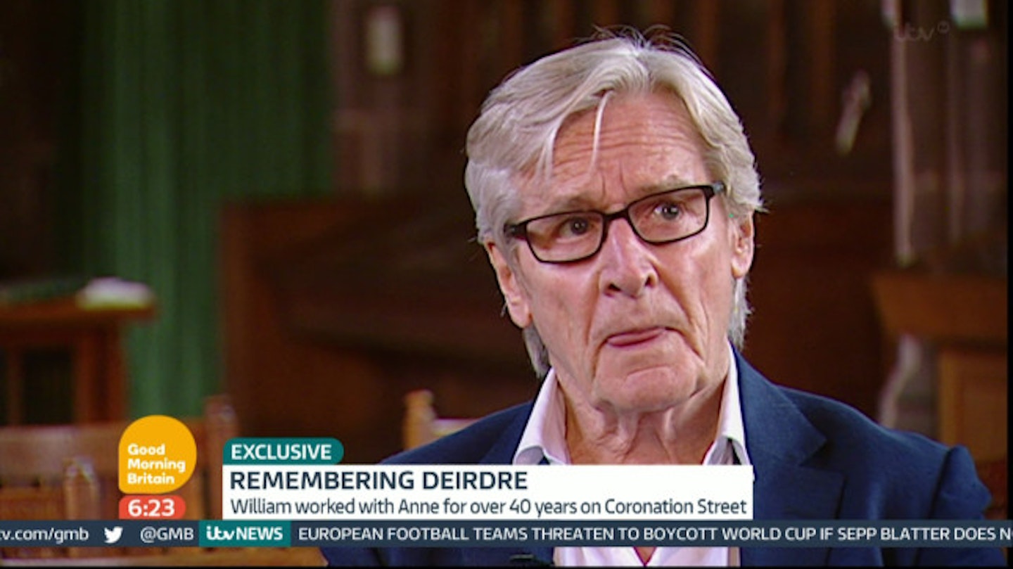 Coronation Street’s William Roache on Anne Kirkbride: ‘I still feel her presence on set’