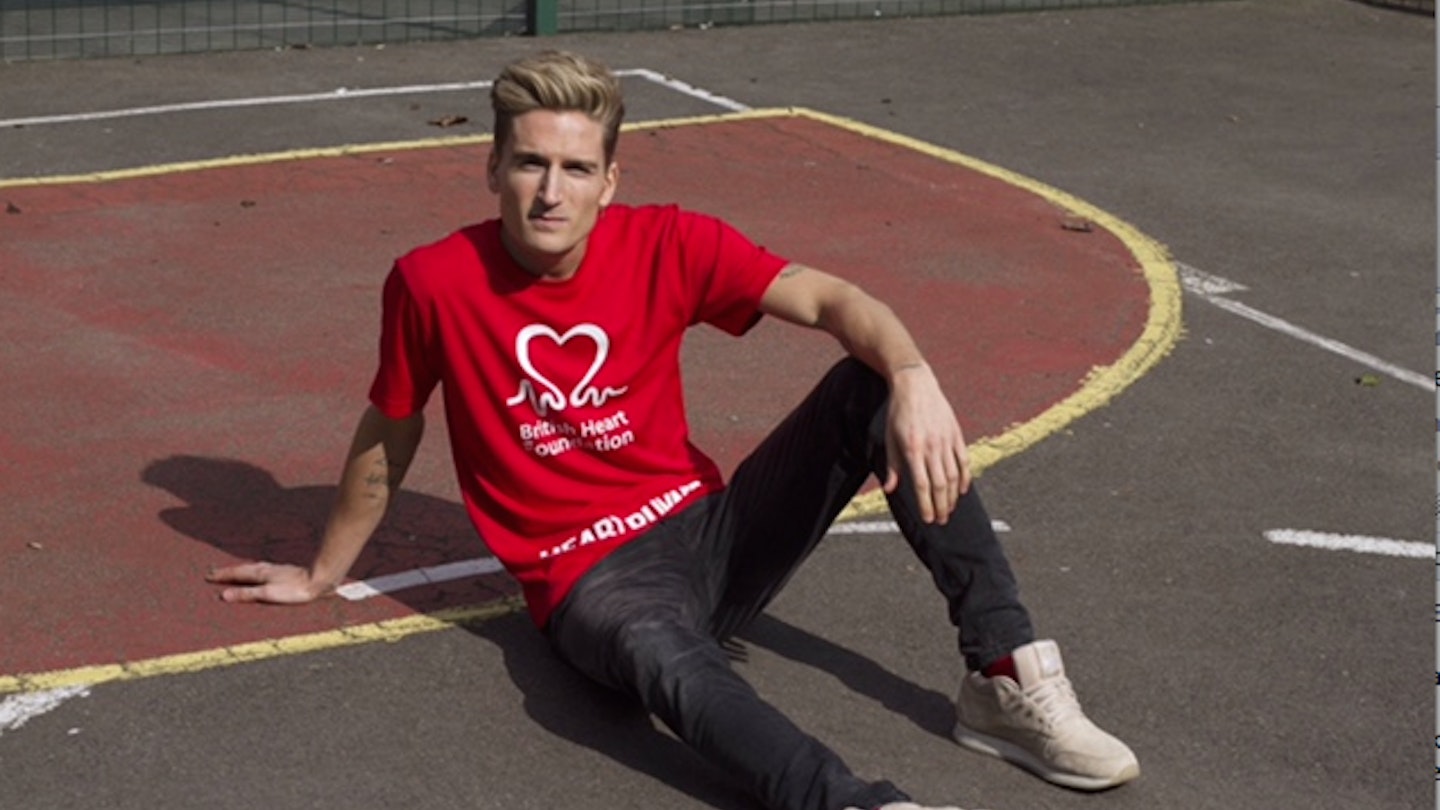 Ollie ran the marathon to raise money for the British Heart Foundation