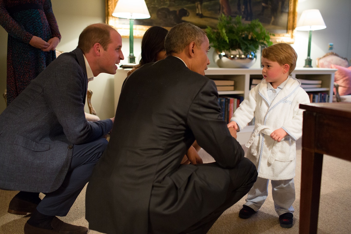 Prince George meets President Obama