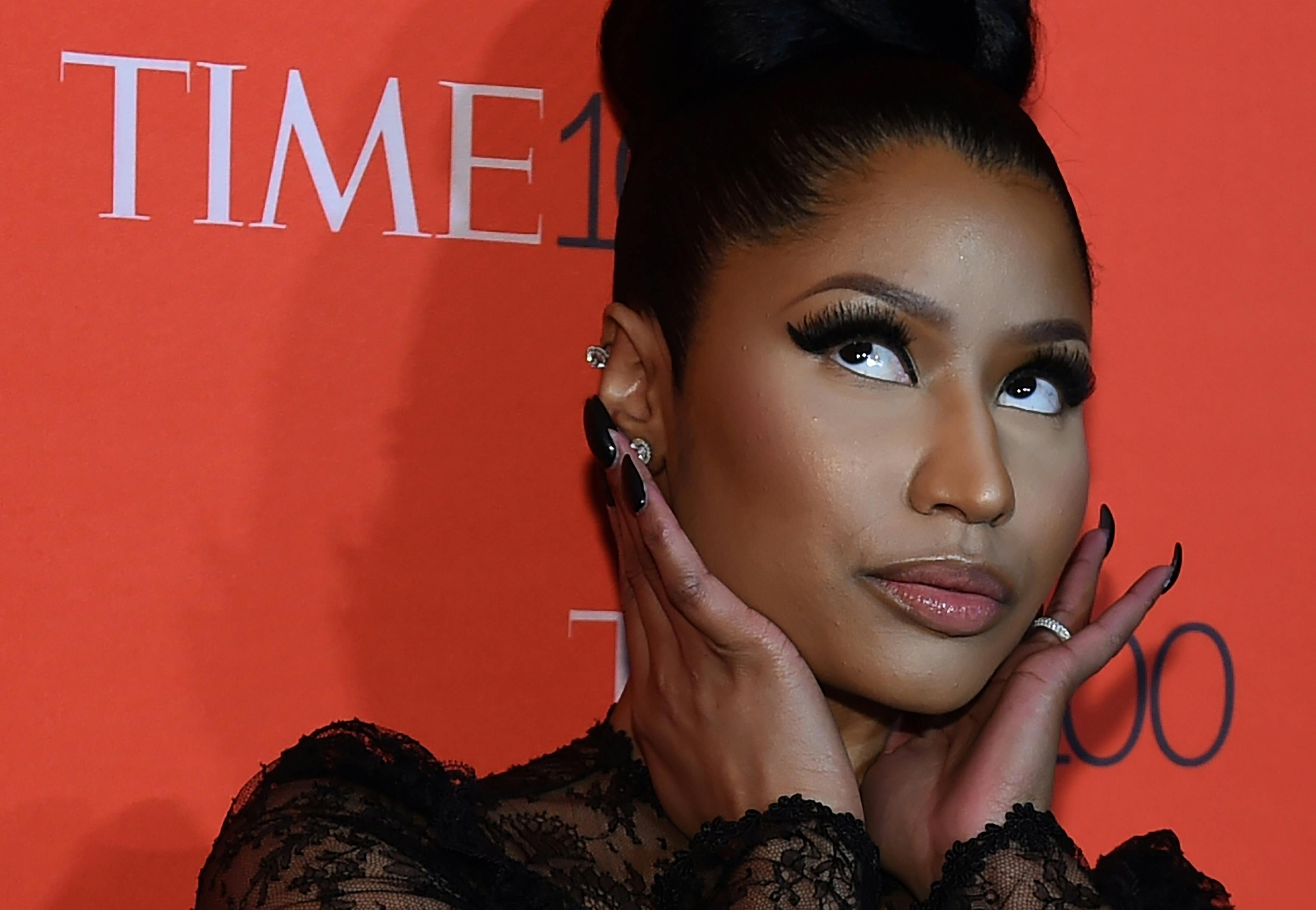 Nicki Minaj has a glorious nip-slip moment at the Time 100 Gala