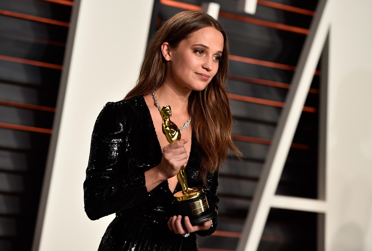 alicia vikander, lara croft, tomb raider, oscars, academy awards, louis vuitton