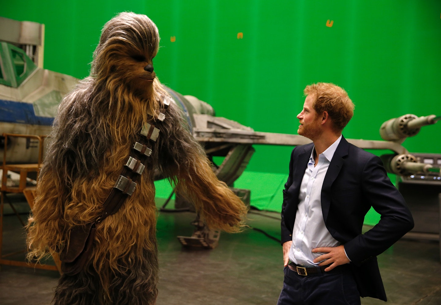 prince harry, star wars, chewbacca