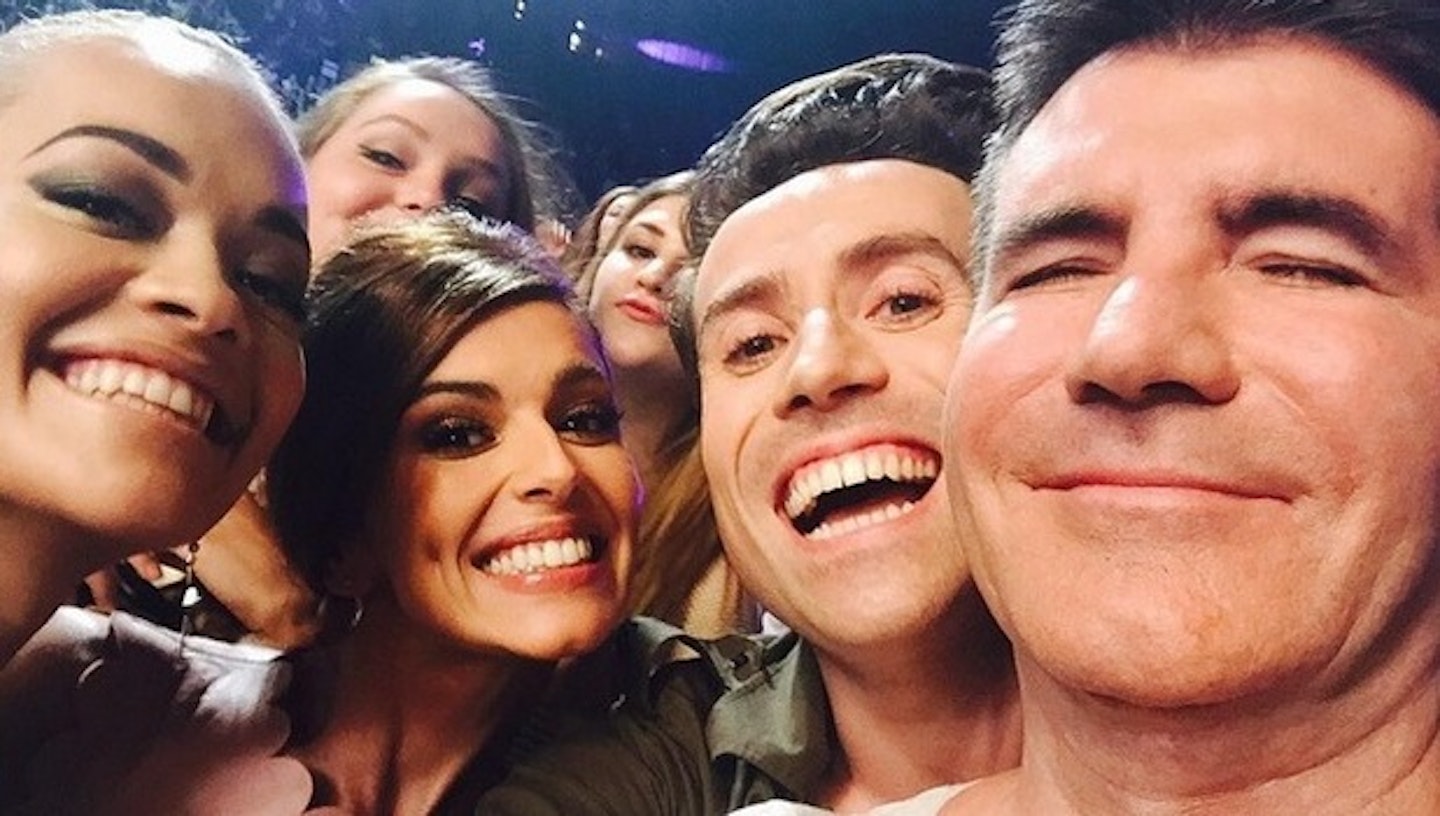 x factor judges selfie