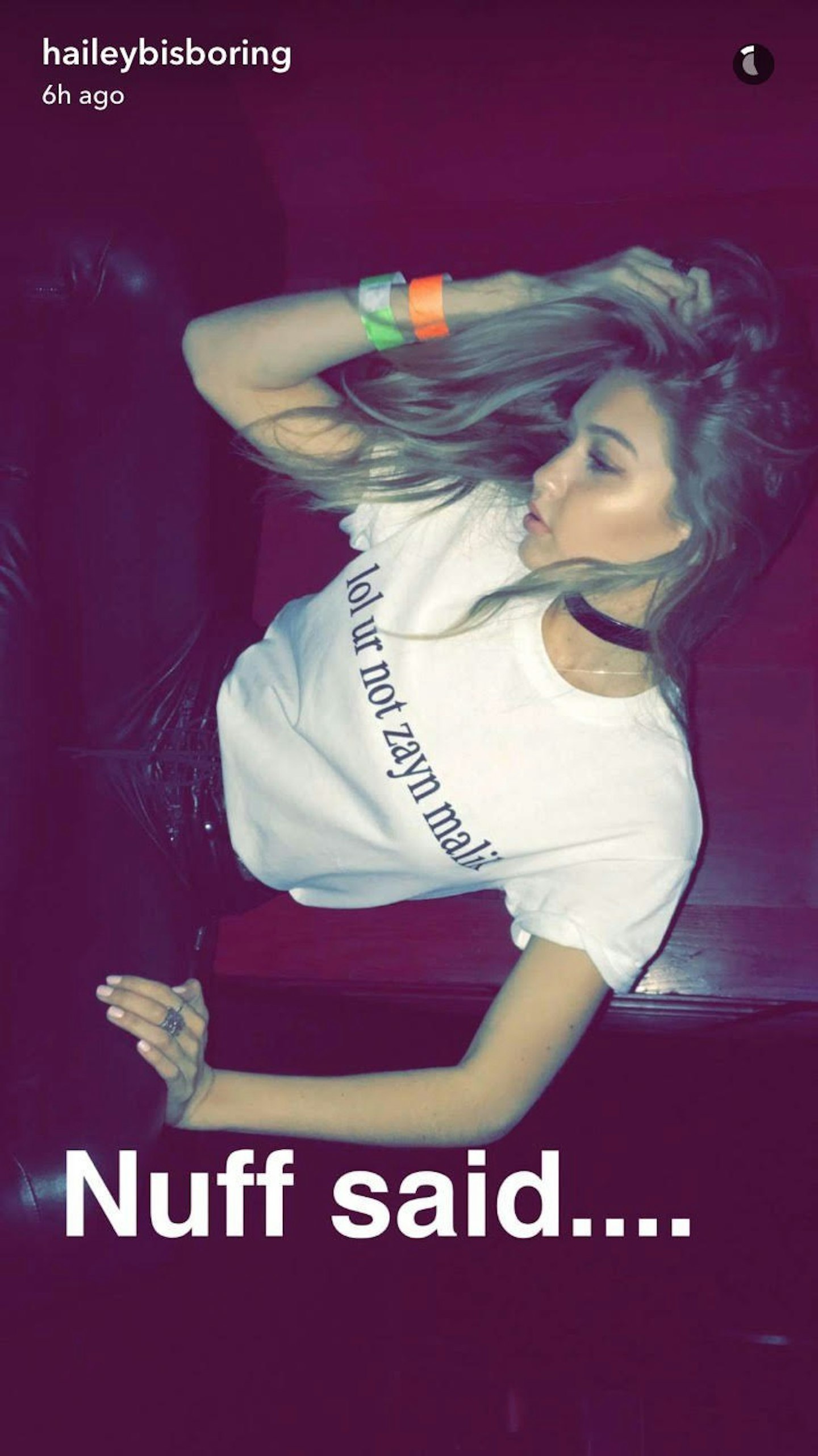 snapchat, gigi hadid, hailey baldwin, zayn malik