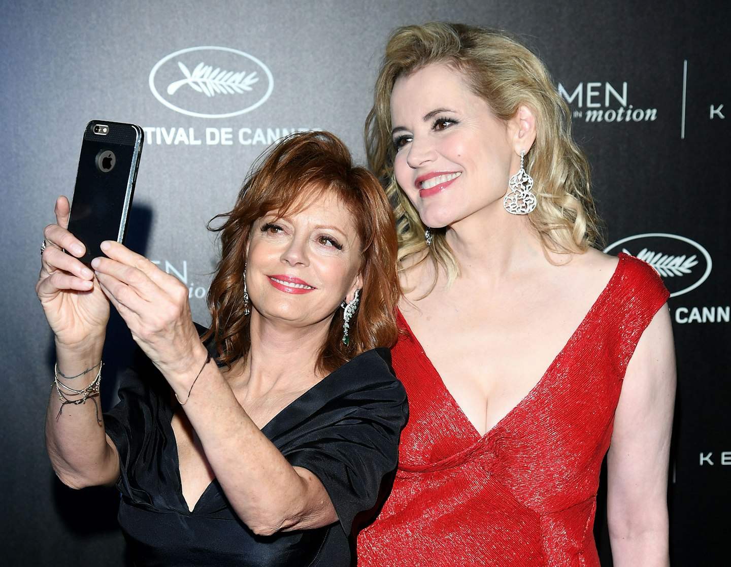 susan sarandon, geena davis, cannes film festival, women in motion, thelma and louise