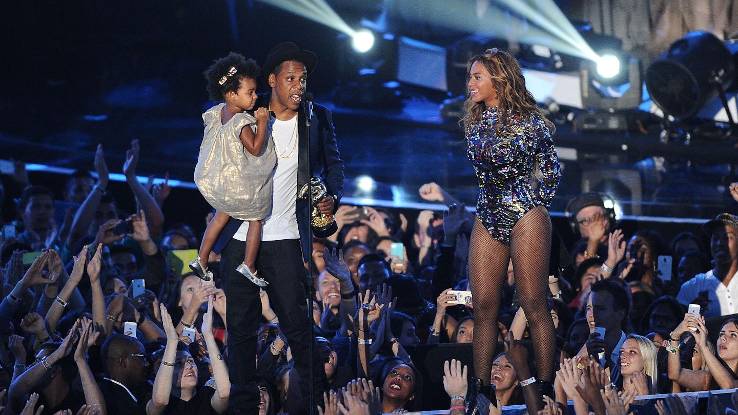Blue Ivy Carter, Jay Z and Beyonce