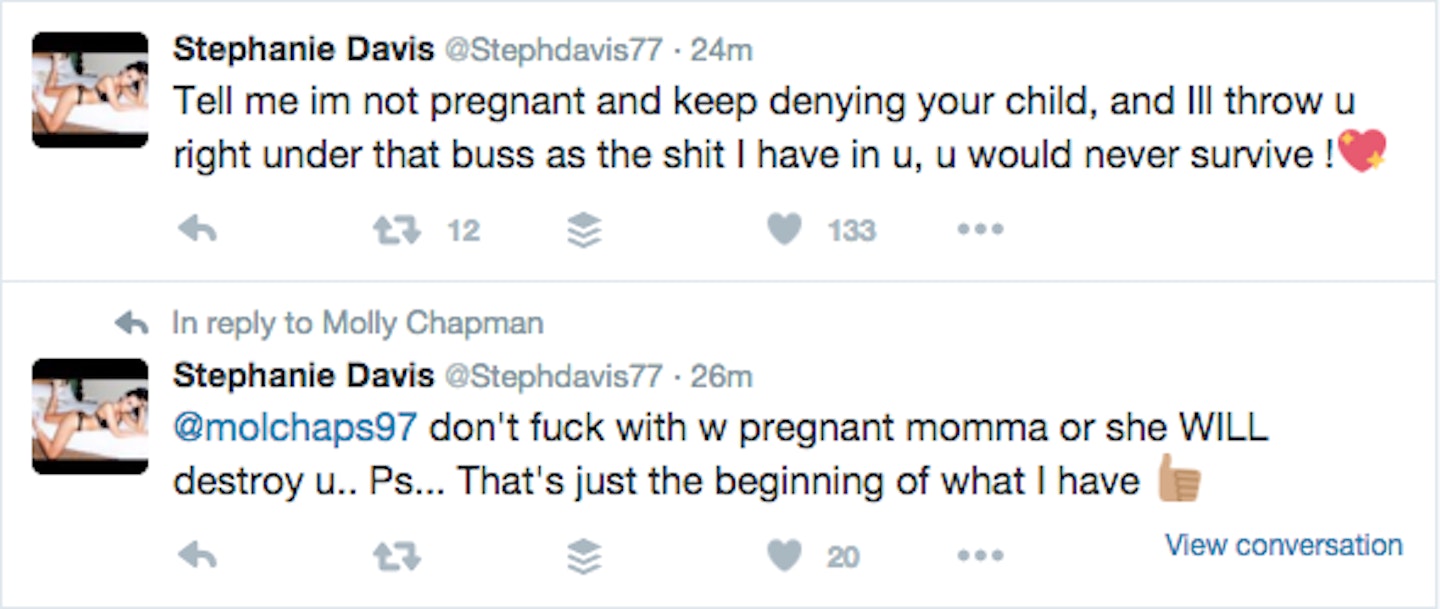 steph davis deleted tweet jeremy mcconnell