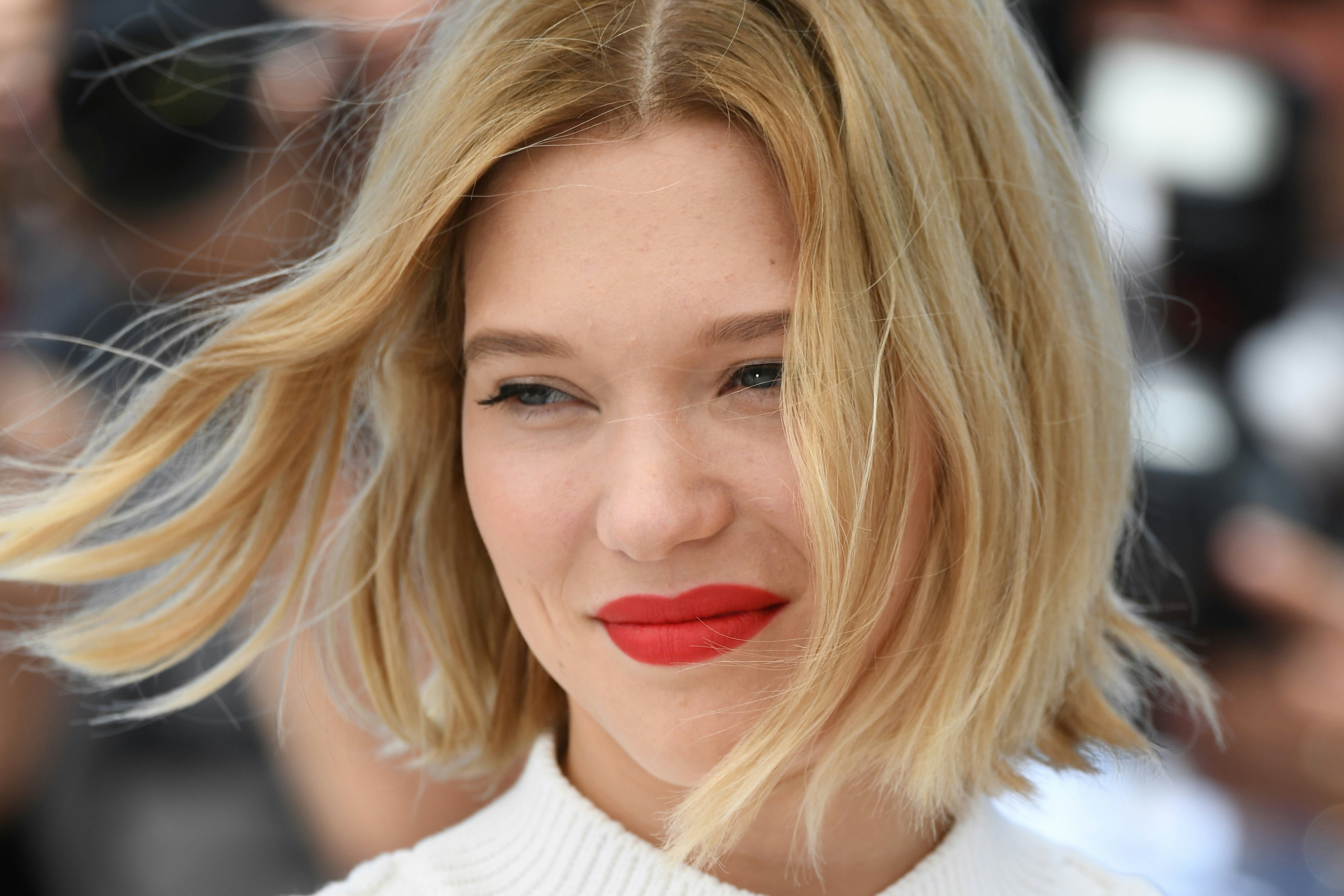 Actress Lea Seydoux and her sister Camille Seydoux attend the Miu