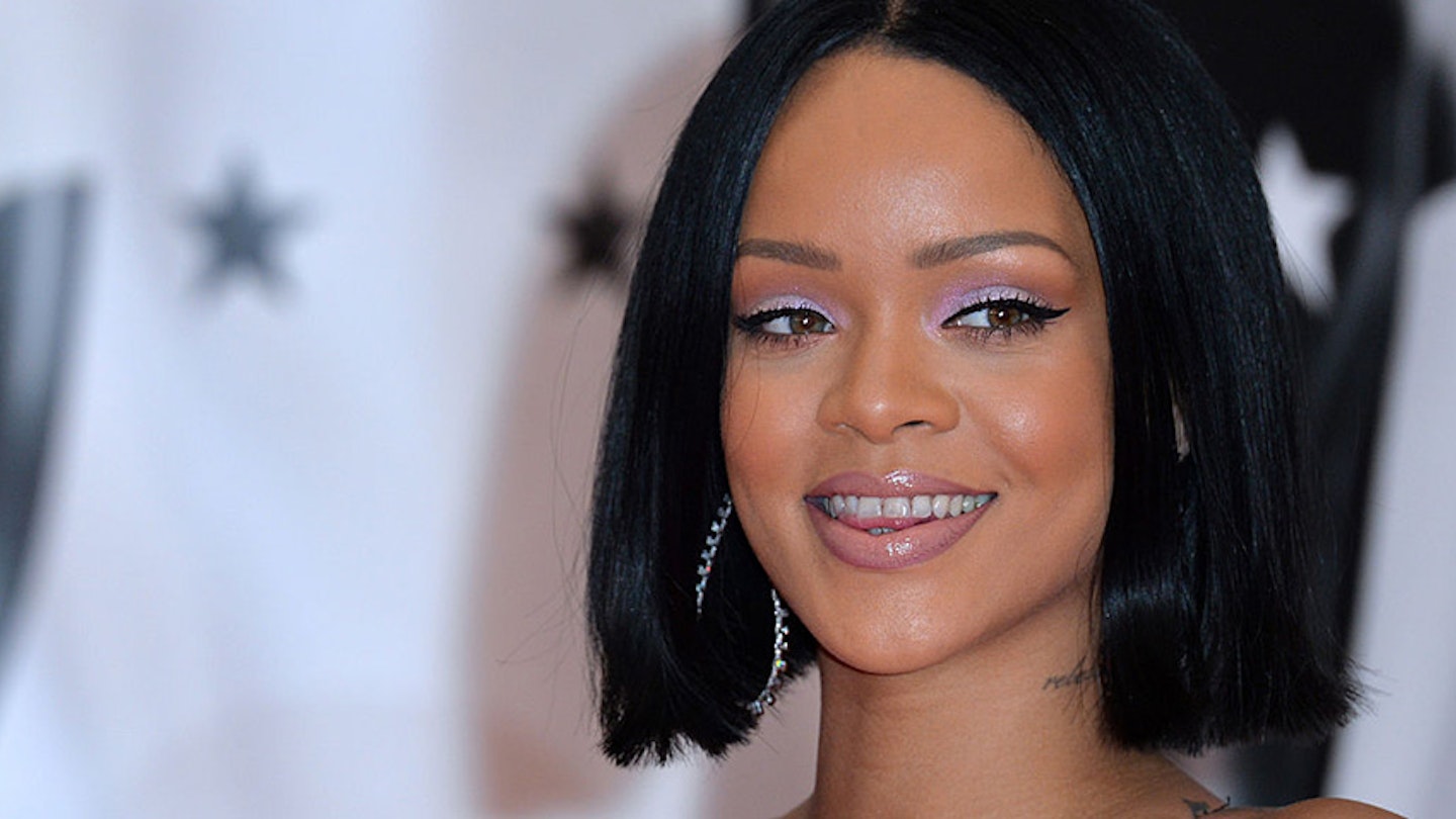 Rihanna, profile, bob, hair