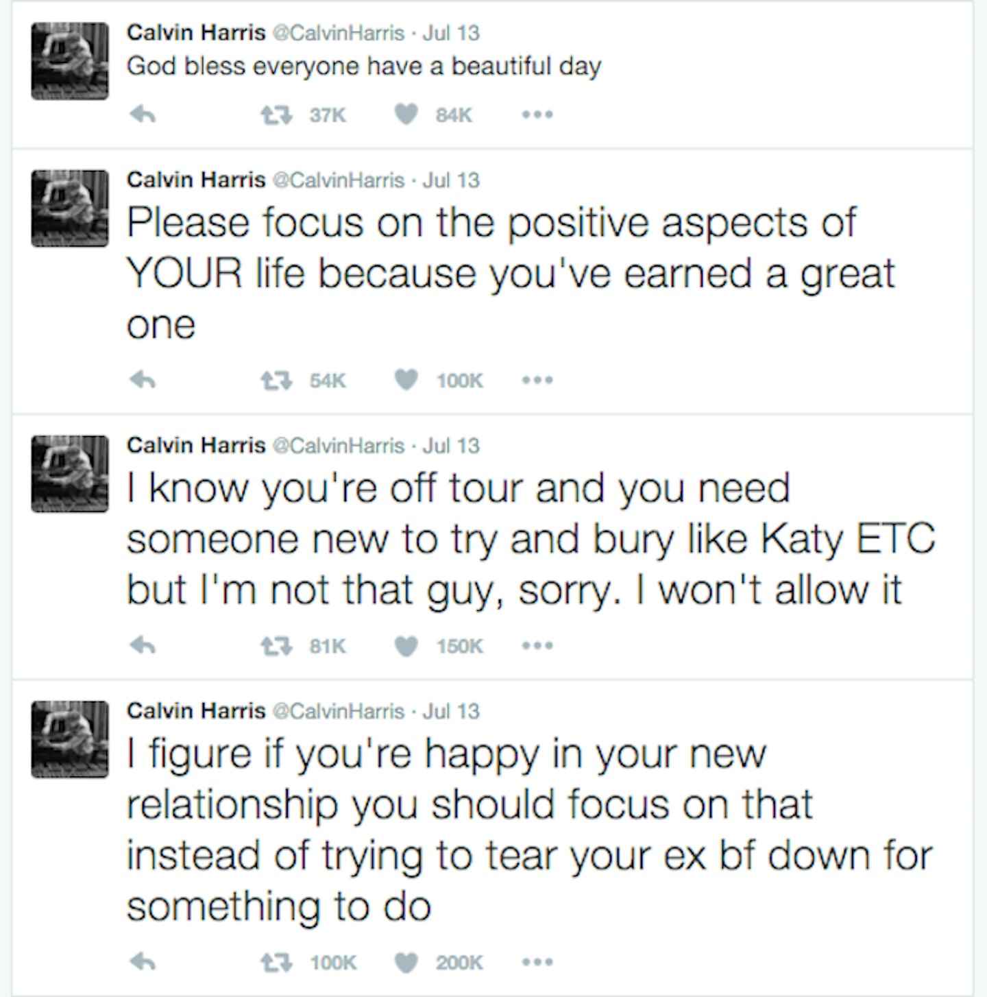 calvin harris tweets