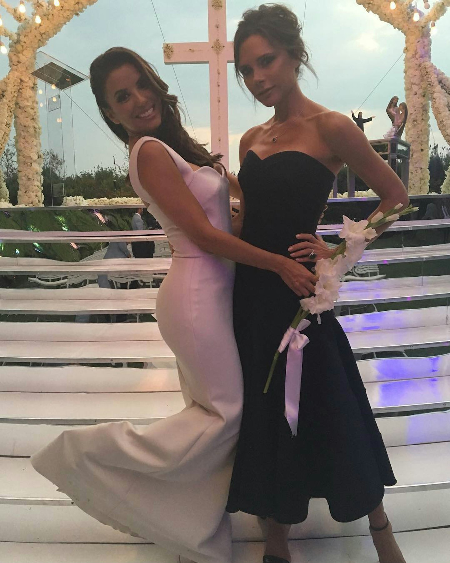 eva longoria wedding dress victoria beckham