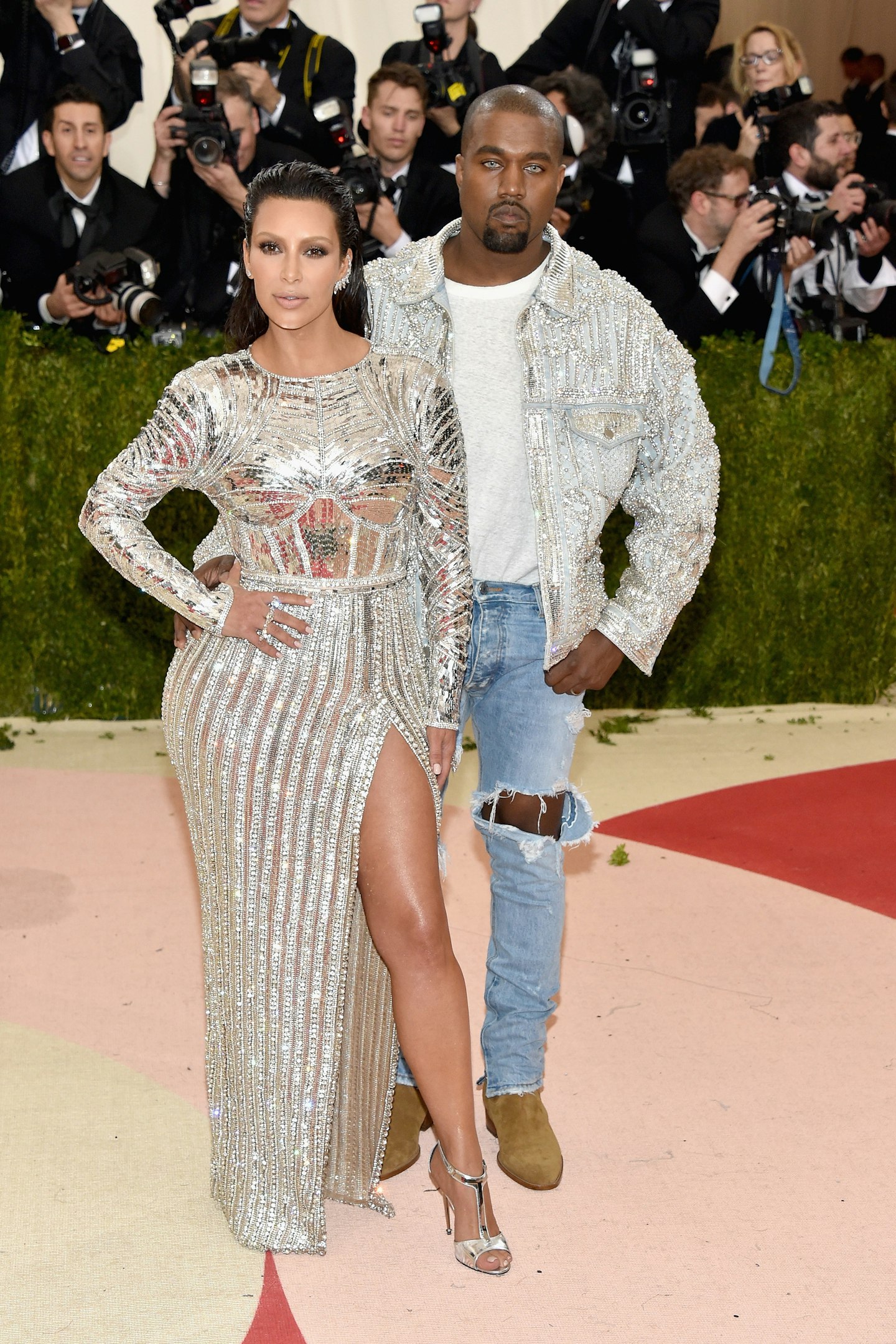 Kim Kardashian Kanye West Met Gala 2016