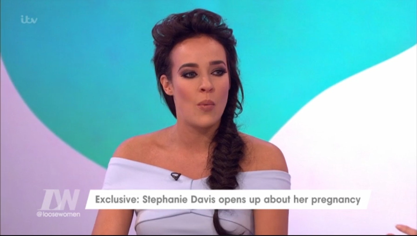 Stephanie Davis opens up about stressful pregnancy on Loose Women (July 19 2016)