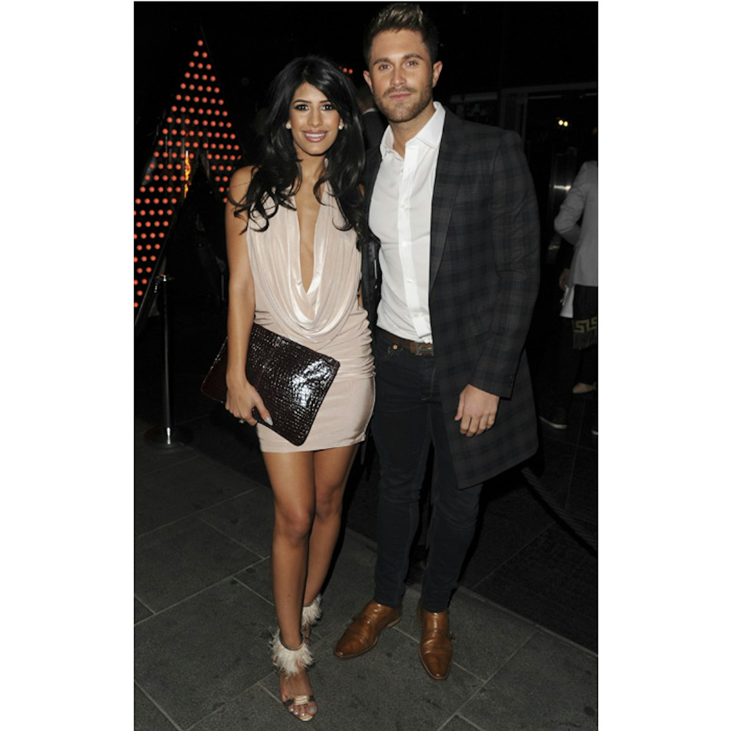 Jasmin with boyfriend Ross Worswick at her clothing line launch