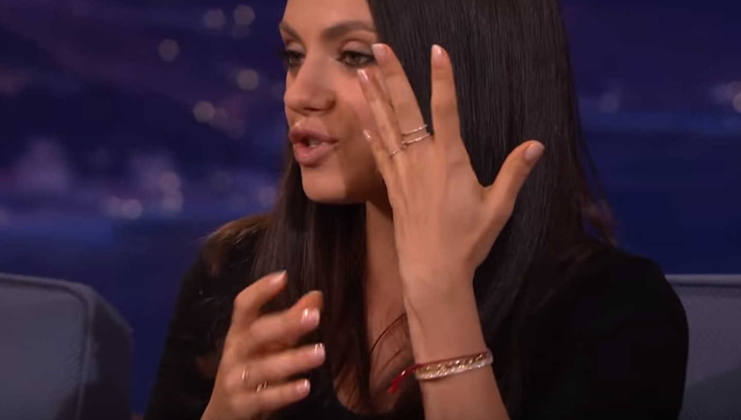 mila kunis wedding ring