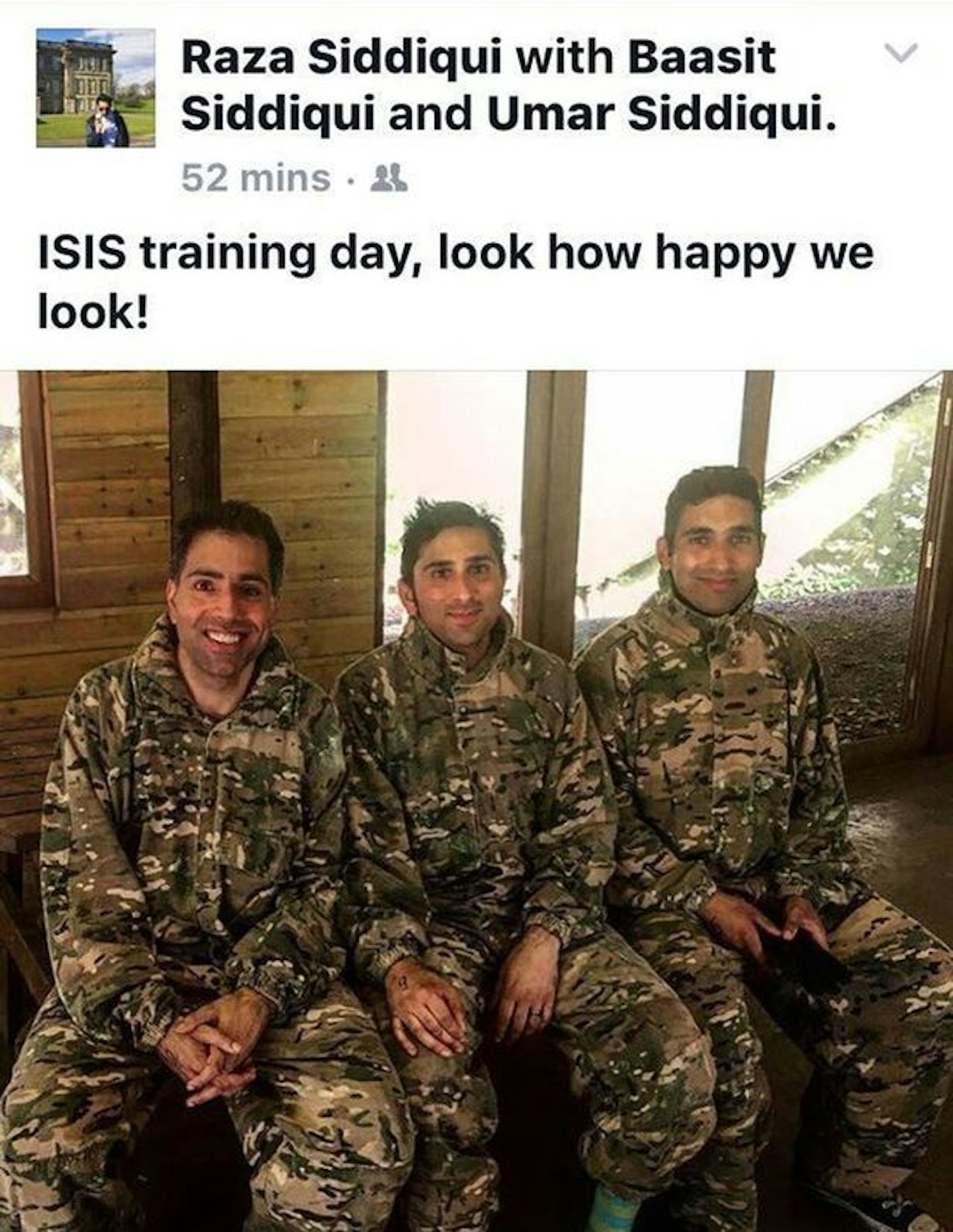 Gogglebox Siddiqui brothers ISIS joke