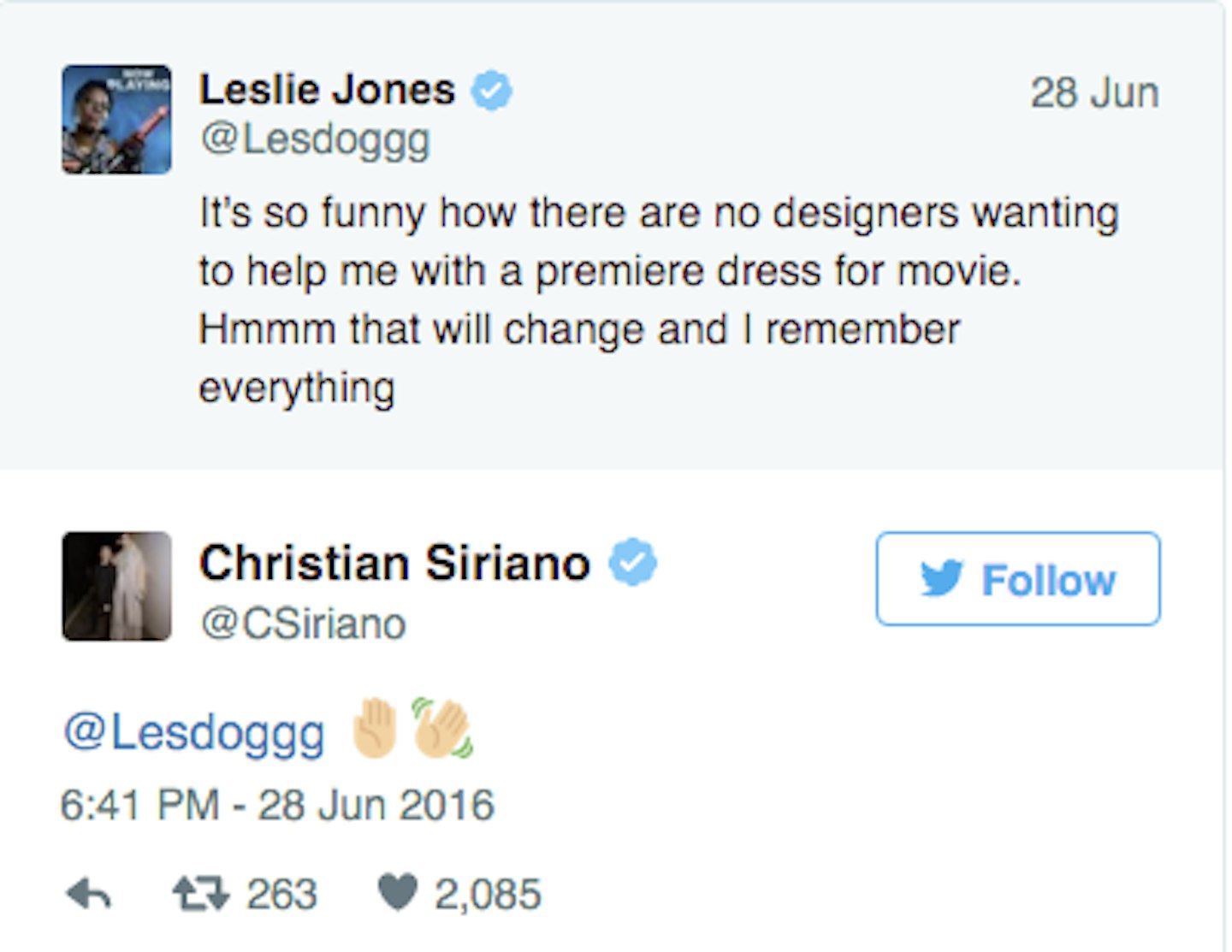 Leslie Jones ghostbusters dress tweets