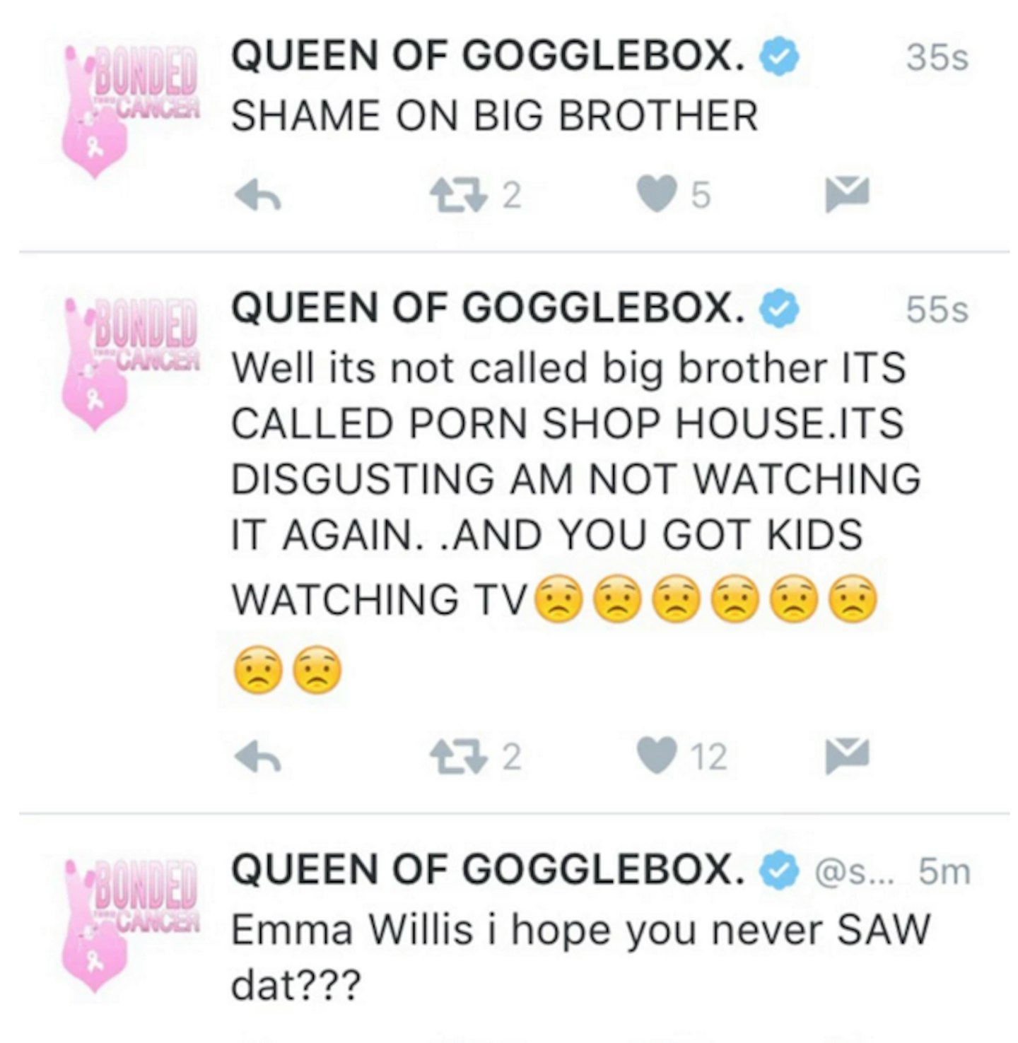sandra martin big brother rant