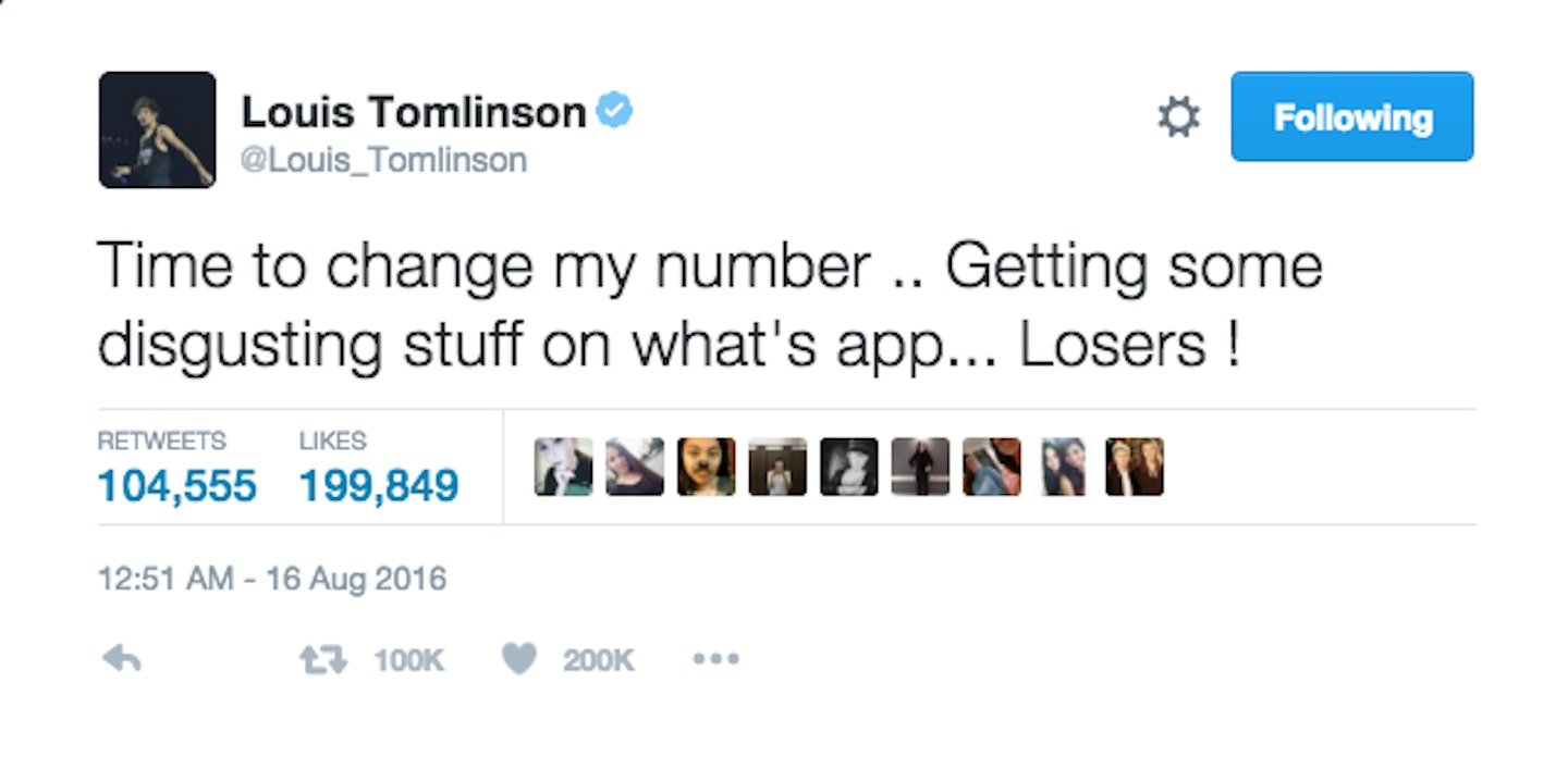 Louis Tomlinson whatsapp