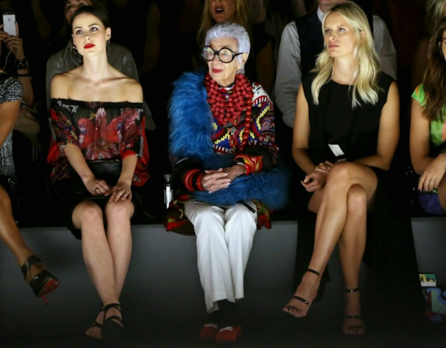 Iris Apfel front row desigual