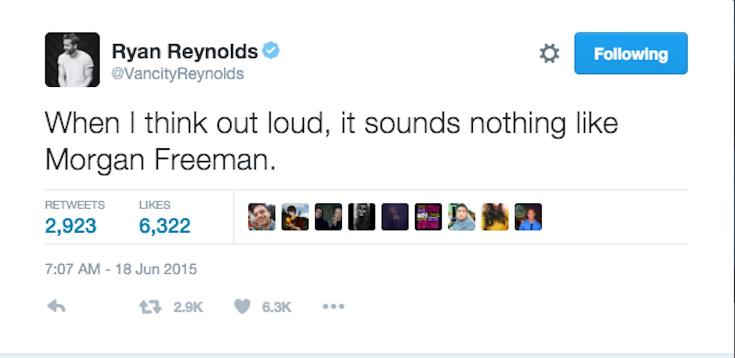 Ryan Reynolds twitter