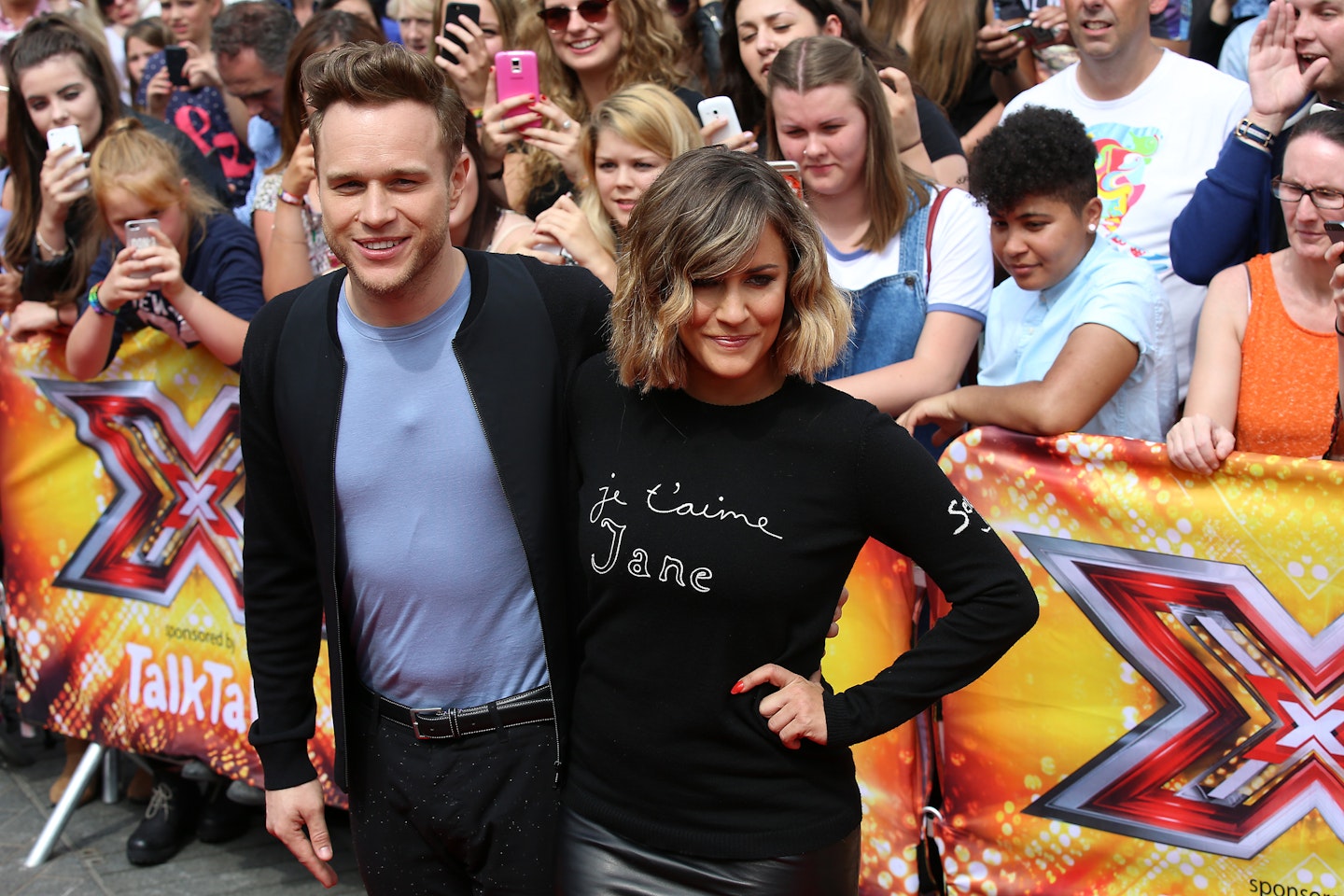 Olly used to present The X Factor with co-host Caroline Flack
