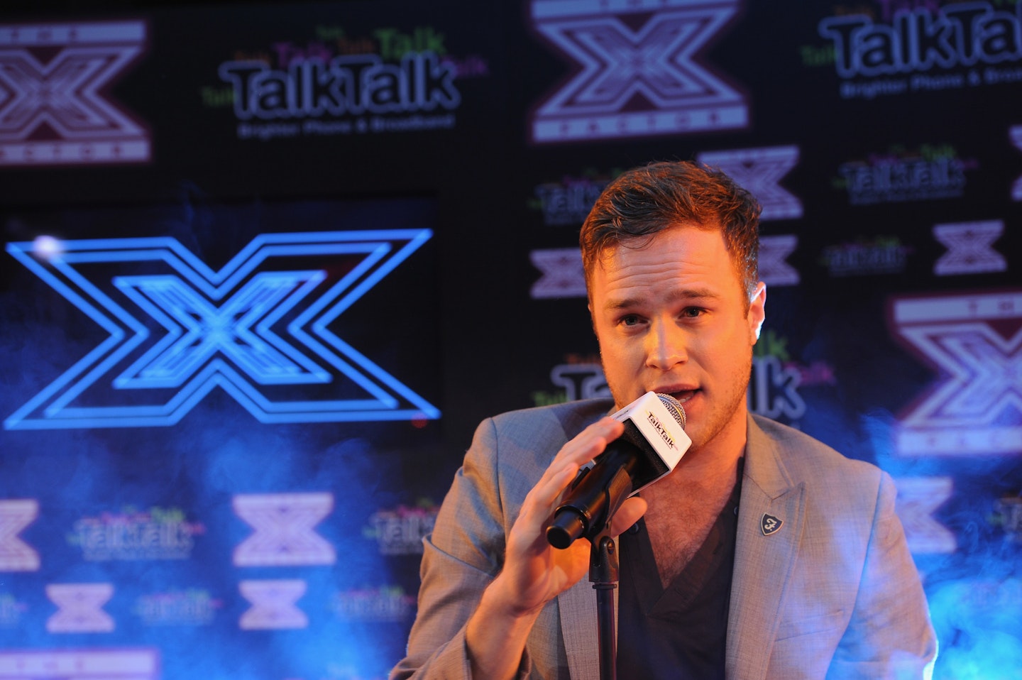 Olly Murs performs at The X Factor secret gig in 2009
