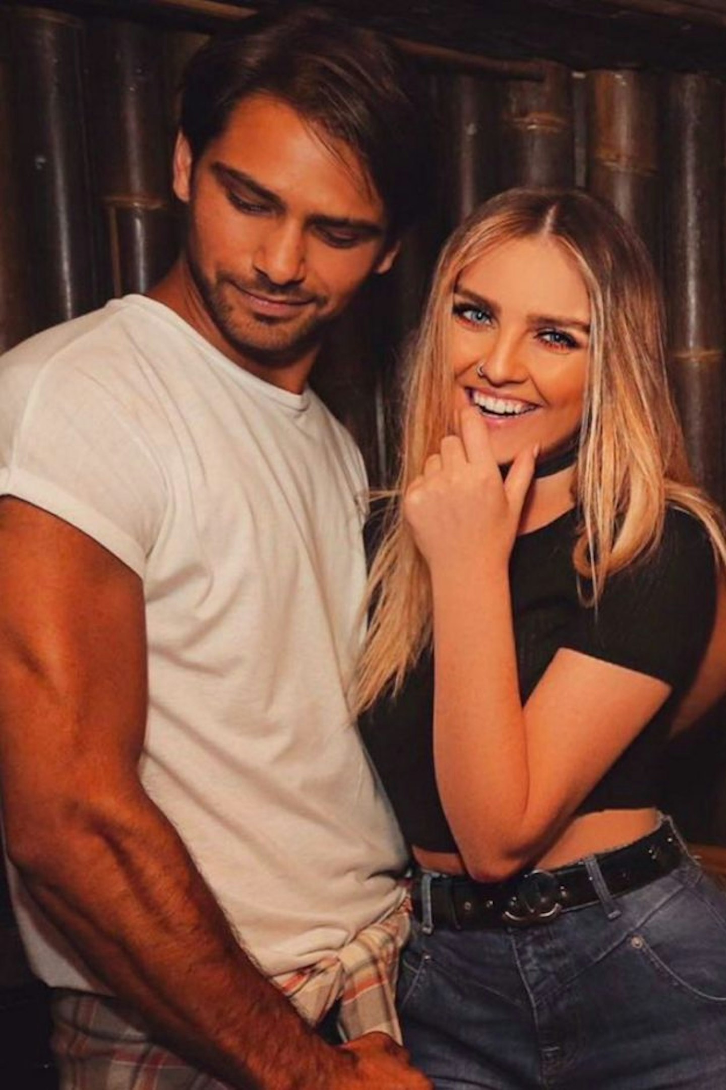 Perrie Edwards and Luke Pasqualino were pictured hitting it off earlier this month